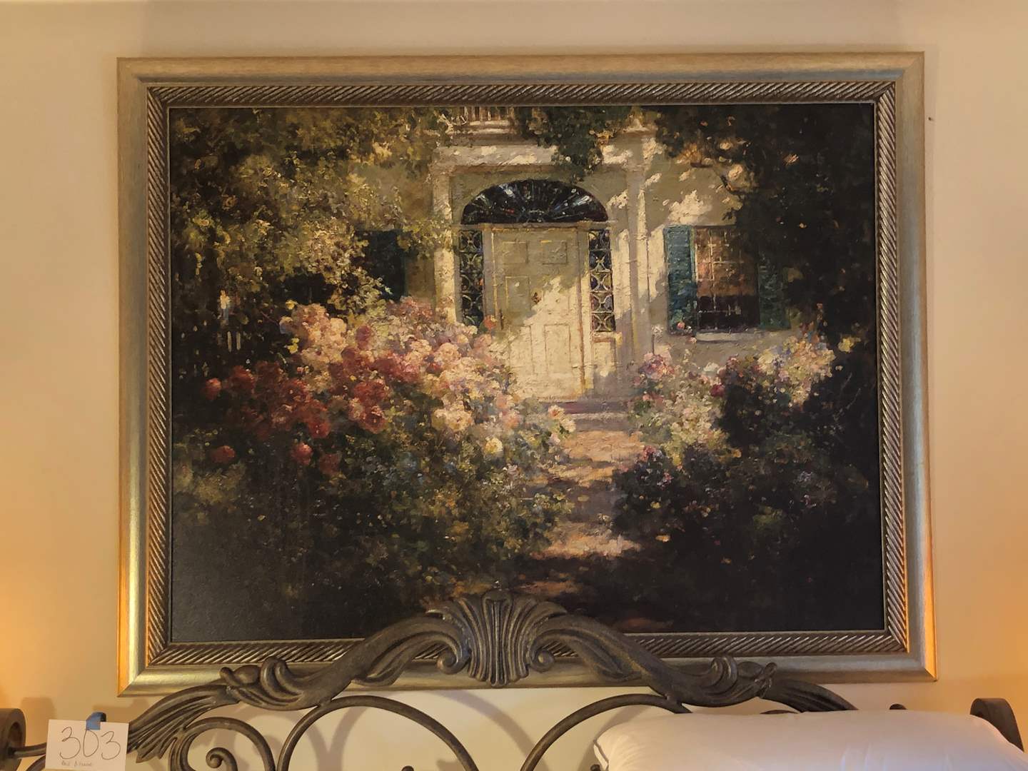 Lot 310 Large Framed Floral Wall Art Adam s Northwest Estate 