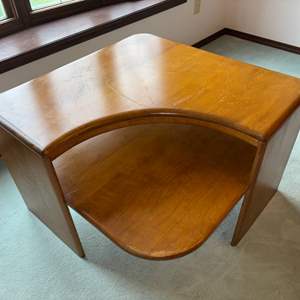 Lot #33 - Vintage MCM Heywood Wakefield Corner Table