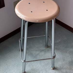 Lot #42 - Vintage Metal Bar Stool - 1970s