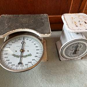 Lot #54 - Vintage Kitchen Scale Lot - Mechanical Weighing Scales