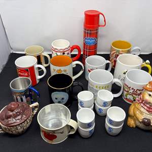 Lot #84 - Variety Cup and Mug Lot - Assorted Styles and Designs.