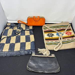 Lot #147 - Vintage Handbag and Purse Lot - Assorted Styles and Materials.