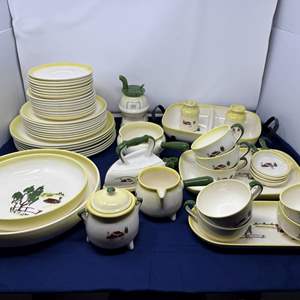 Lot #11 - Large Vintage Set of Brock of California "Harvest" Dinnerware