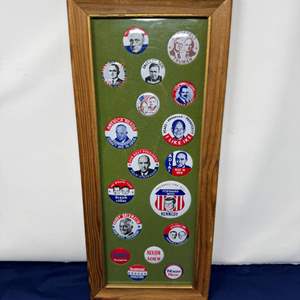 Lot #28 - Vintage Presidential Campaign Pin Replicas Made for The Cracker Barrel (1970's)