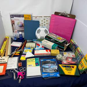 Lot #133 - Mixed Office Supplies and Craft Materials Lot