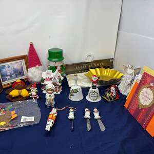 Lot #141 - Holiday Collectibles Lot - Vintage Decorations & Figurines.