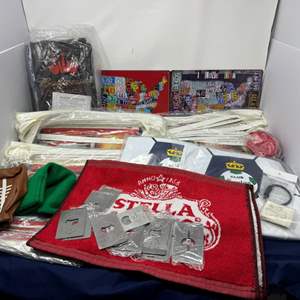 Lot #154 - New Budweiser Penants, Stella Rose Memorabilia & More