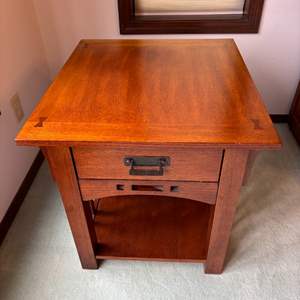 Lot #36 - Mission Style "Broyhill" End Table