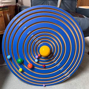 Lot #130 - Lakeshore Hands-On Solar System Board - Educational Model