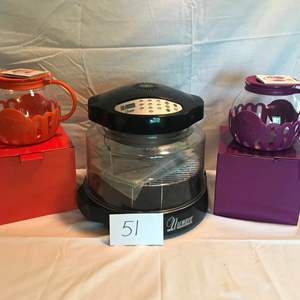 Lot # 51 - Nuwave infared oven, 2 micro-pop popcorn makers, NIB