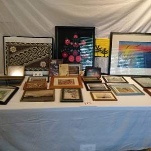 Lot # 115 - Art: Pictures of all sizes, needlepoint and more