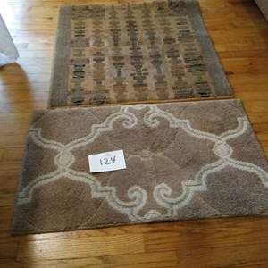 Lot # 124 - Two area rugs, 19x34 and 30x30