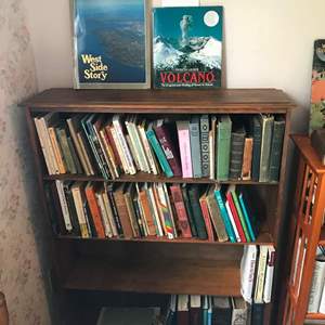 Lot # 140 - Book shelf with books. 34x9x45hi