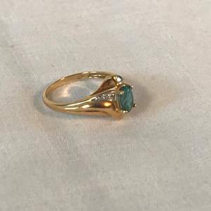 Lot # 244 - 10k Gold Ring w/ Precious Stones - 2.61 grams (Tested).