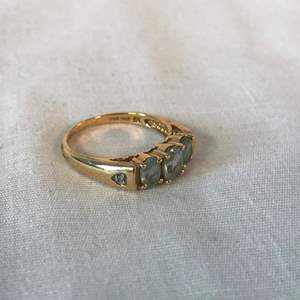 Lot # 254 - 14k Gold Ring w/ Blue Topaz? Precious Stones - 3.80 grams (Tested).