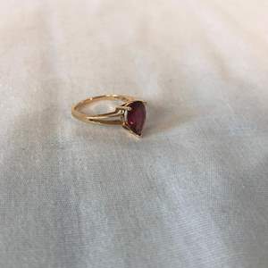 Lot # 257 - 14k Gold Ring w/ Marquise Ruby? Precious Stones - 1.80 grams (Tested)