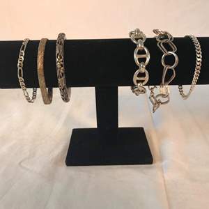 Lot # 287 - 6 Sterling Silver Bracelets - 96.11 grams.