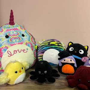 Lot #34 Squishmallows Lot: 8 Total (like new, some w/o tags)