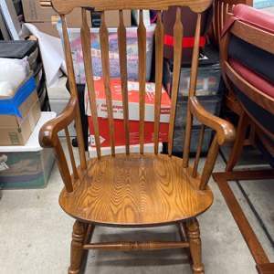 Lot #133 Wooden Rocking Chair