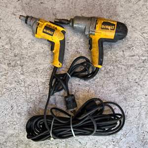 Lot #155 Dewalt: DW272WT Drywall Screwdriver and DW293 Impact Wrench