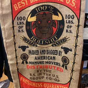 Lot #12 Best BS in the US Cannabis Burlap Bag New 