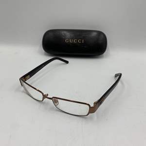 Lot #143 Gucci Reading Glasses w/ Case Unauthenticated