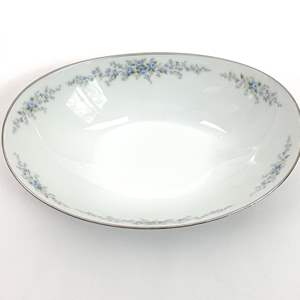 Lot #38 Vintage Noritake China Roseberry Dinnerware 10" Oval Serving Bowl