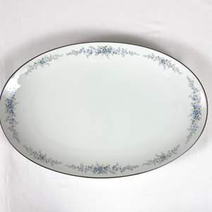 Lot #40 Vintage Noritake China Roseberry Dinnerware 16" Oval Serving Platter