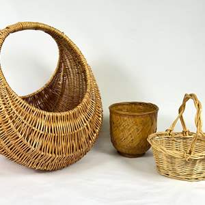 Lot #45 Vintage Baskets - Set of 3