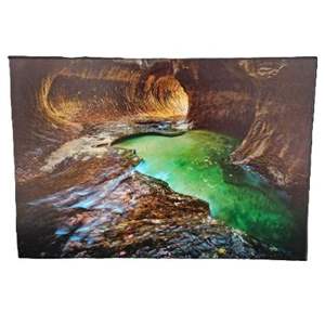 Lot #83 - "The Subway" Zion National Park, Utah 23 x 16 Photo on MDF Board Backing