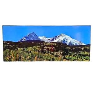 Lot #86 - Stunning Panoramic Mountain Scene on MDF 57 x 24