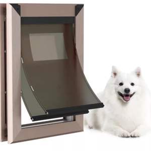 Lot #67 Weatherproof Dog Door Medium Double Sliding Lock Panel Energy Efficient