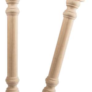 Lot #70 NIB Set of 2 Kitchen Island Countertop Legs Traditional Unfinished Solid Wood 35 1/2-inch H 5-inch W 5-inch D