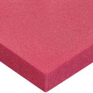 Lot #80 Cross Linked Polyethylene Foam Sheet, Red, 4 lbs/cu. ft., 1/4 in Thick x 48 in Wide x 96 in Long