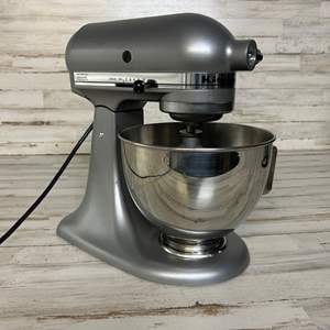 Lot #127 Kitchen Aid Mixer with Wisk Attachment model KSM97SL Silver KitchenAid Stand Mixer