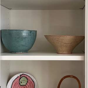 Lot # 32 -  Ceramics and Pottery Lot - Decorative Bowls, Teapot, and More