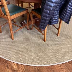 Lot # - 42 Woven Round Area Rug