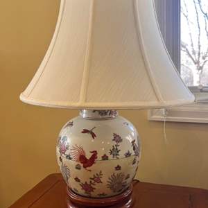 Lot # - 45  Asian Inspired Ceramic Table Lamp