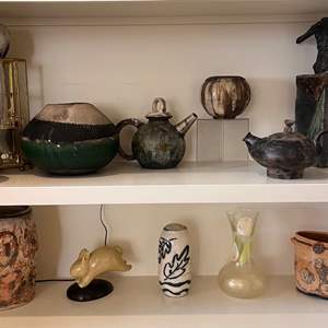 Lot # 54 -  Artistic Ceramic and Sculptural Lot - Vintage Pottery and Sculptures