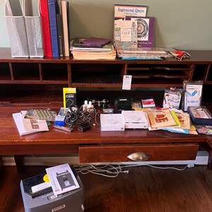 Lot # - 60 Office Supplies, Coloring Books, Cable Accessories, Shredder