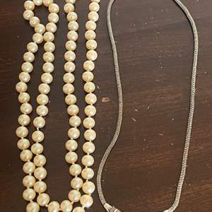 Lot # 69 - Novica Silver Necklace 18K and 925 and Pearl Necklace 