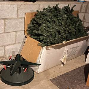 Lot # 80 - Artificial Christmas Tree with Stand - 7.5 ft.