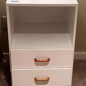 Lot # 94 - Pair of White Modern Nightstands with Drawers