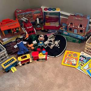 Lot # 106 -   Vintage Toy Lot - Fisher-Price, Sesame Street, More