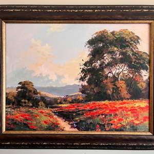 Lot # 12 -  Framed Landscape Painting Print