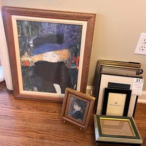 Lot # 21 -  Art and Frames Lot - Portraits and Picture Frames