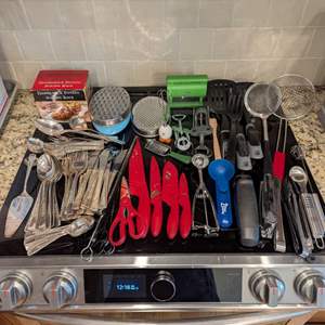 Lot #18 -  Kitchen Utensils and Gadget Lot - Assorted Tools and Cutlery.