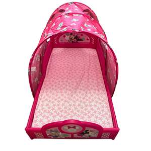 Lot #29 -  Disney Minnie Mouse Toddler Bed with Tent Canopy.