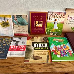 Lot #30 -  Lot of Inspirational and Religious Books - Various Titles and Themes.