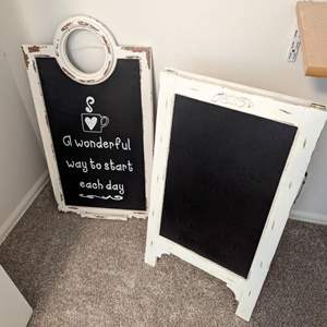 Lot #35 -  Chalkboard Sign Lot - Vintage Style Displays.